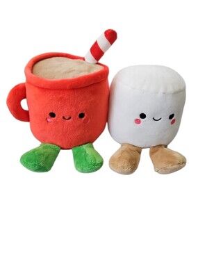 Hallmark Better Together Plushies Magnetic Hot Cocoa & Marshmallow